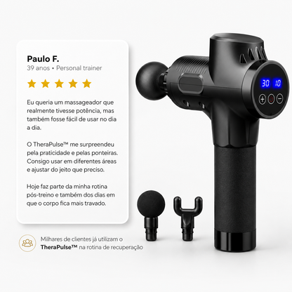 TheraPulse™ Massageador Percussivo Inteligente