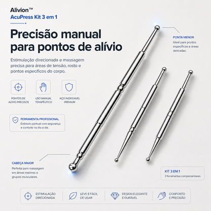Alivion™ AcuPress Kit 3 em 1