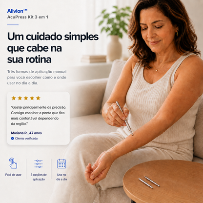 Alivion™ AcuPress Kit 3 em 1